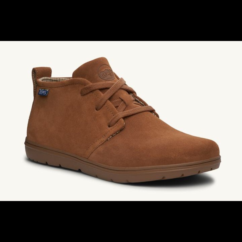 New Lems Chukka Suede boots. (“lion’s mane suede”)
